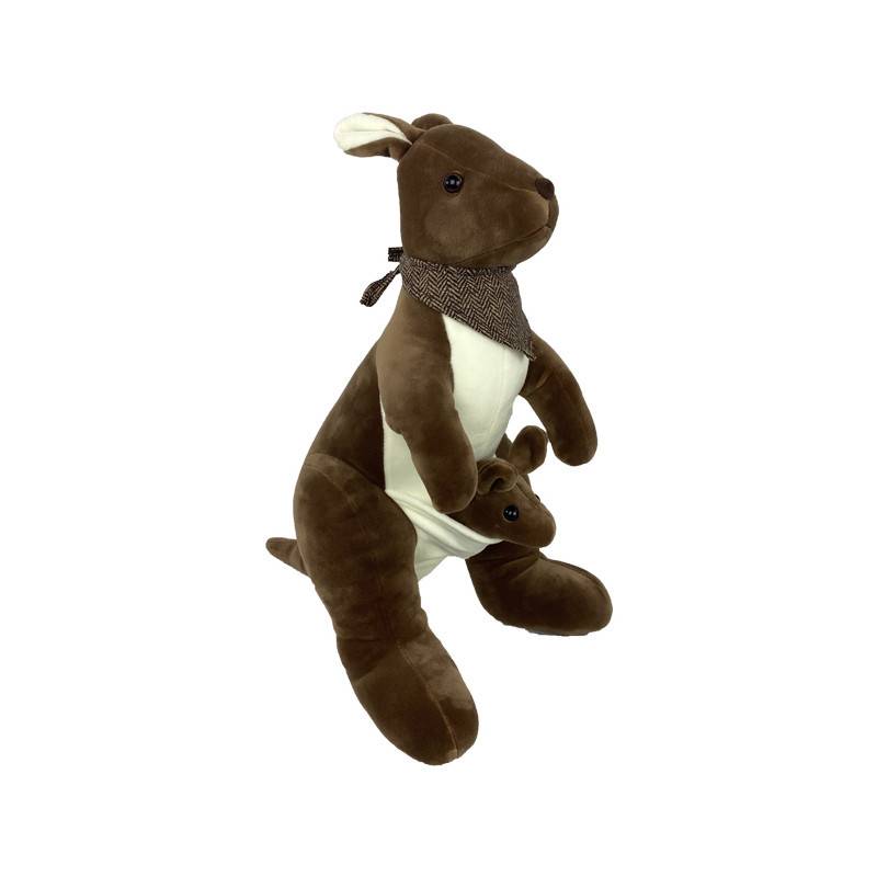 Peluche Kangourou Foulard Avec Bébé 28cm