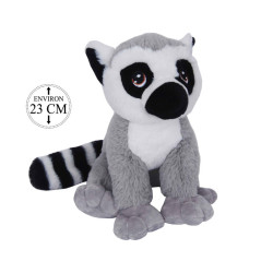 Peluche Lémurien Assis 23cm