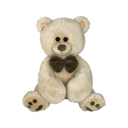 Peluche Ours Beige Avec...
