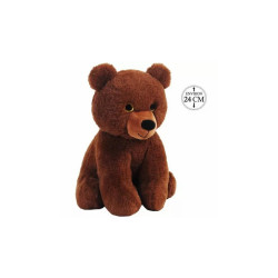 Peluche Ours Brun Assis 24cm