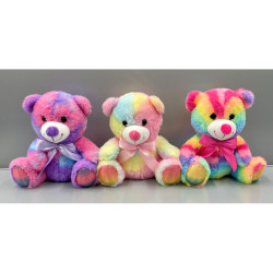 Peluche Ourson Assis Fluo...