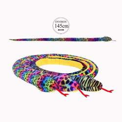 Peluche Serpent Multicolore...