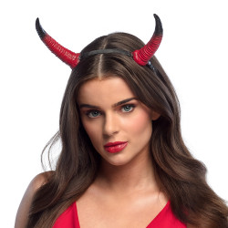Serre Tête Cornes de Diable en Mousse Luxe