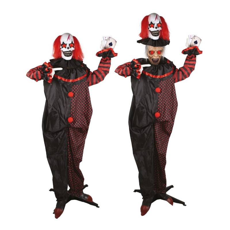 Automate Clown à Double Tête, Sonore Et Lumineux