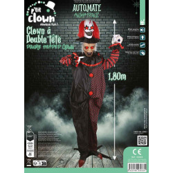 Automate Clown à Double Tête, Sonore Et Lumineux