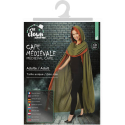 Déguisement Cape Médiéviale Avec Capuche 140cm