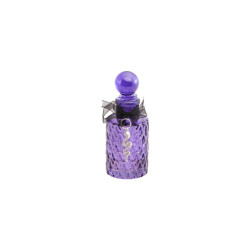 Flacon En Verre Violet Texturé 12,5cm
