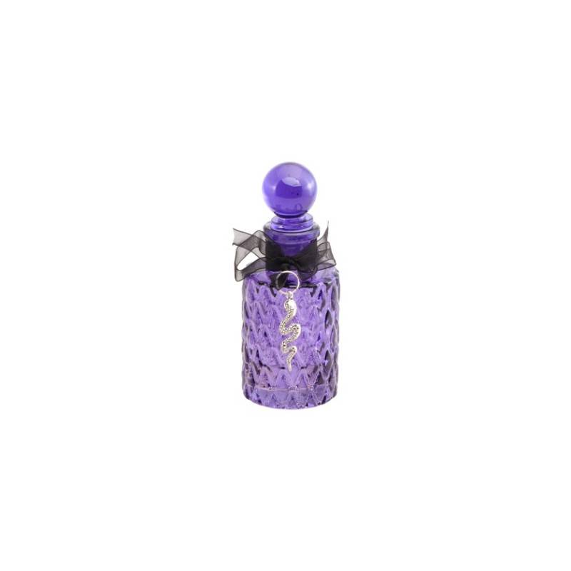 Flacon En Verre Violet Texturé 12,5cm