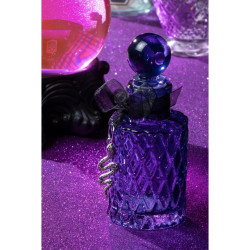 Flacon En Verre Violet Texturé 12,5cm