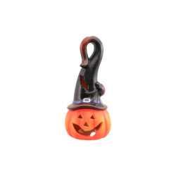 Citrouilles à Led Avec un Chapeau De Sorcière 17cm