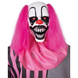 Clown Animé Effrayant Avec Fillette, Sonore Et Lumineux 182cm