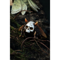 Papillons Tête De Mort En Résine Modèle Assortis 14cm
