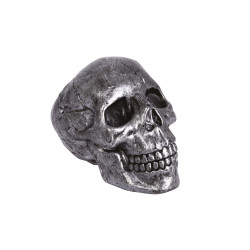 Crânes En Plastique Métallisés 12cm - 4 Pièces