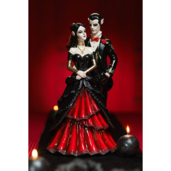 Statuette Couple De Vampires Rouge Bloody