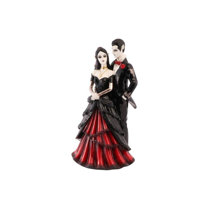 Statuette Couple De Vampires Rouge Bloody