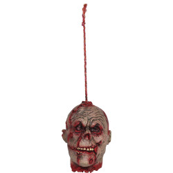 Tête De Zombie Sanglant En Latex A Suspendre