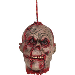 Tête De Zombie Sanglant En Latex A Suspendre