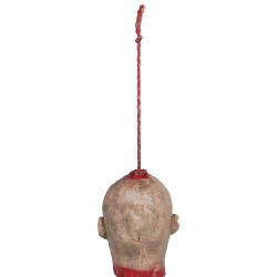 Tête De Zombie Sanglant En Latex A Suspendre