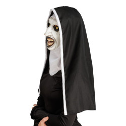 Masque En Latex Nonne Effrayante avec Coiffe