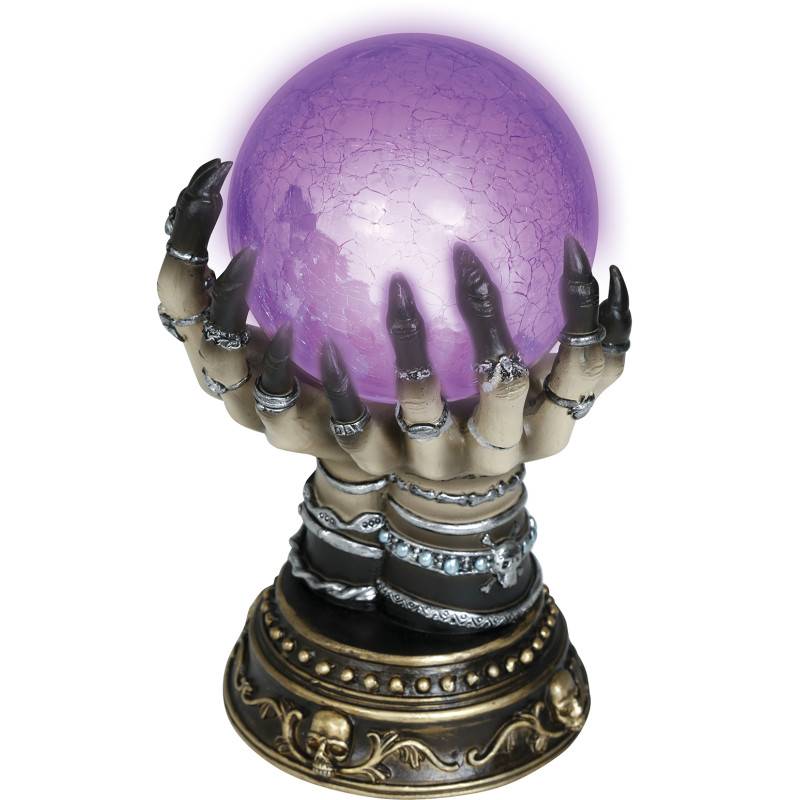 Boule De Cristal En Céramique Avec Lumière 23cm