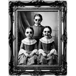Autocollant Halloween Cadre...