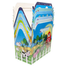 Boîte Carton Repas Menu Enfant La Ferme