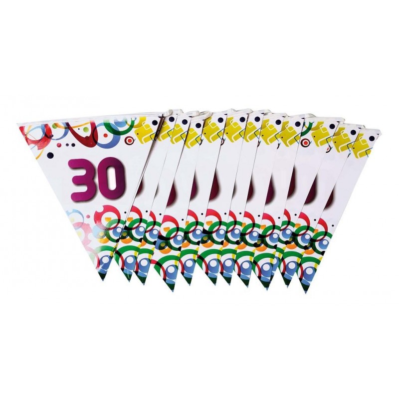 Guirlande Fanions Anniversaire 30 Ans Guirlande Fanions Anniversaire 30 Ans