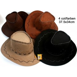 Chapeau Cow Boy Suédine Assortis 