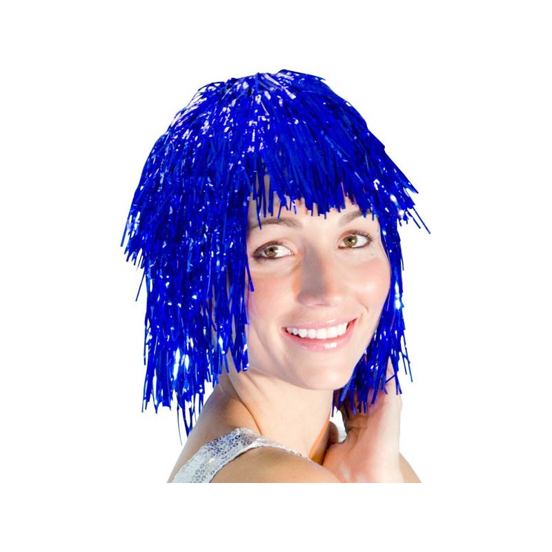 Perruque Lamée Bleu Perruque Lamée Bleu