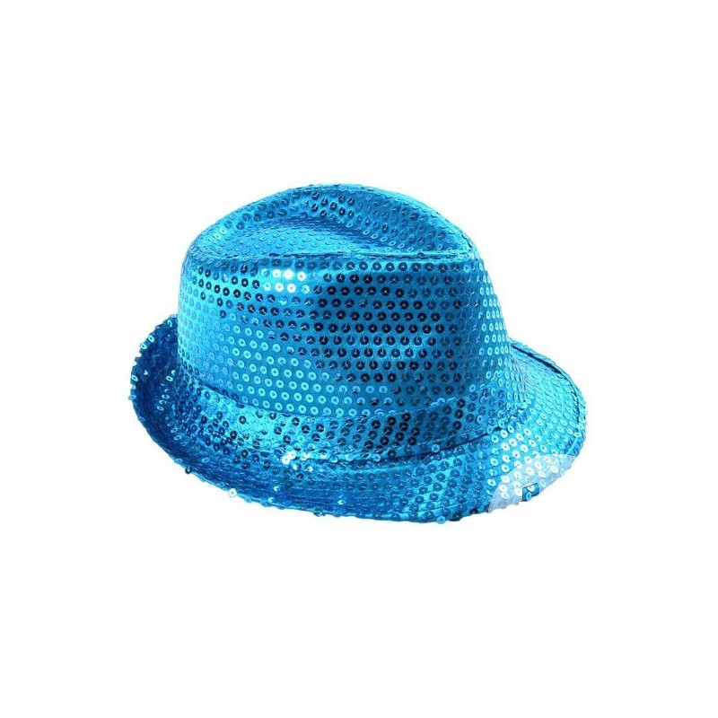 Chapeau Borsalino Sequins Turquoise