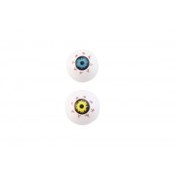 Lot de 8 Balles Décor Yeux Couleurs Assorties 