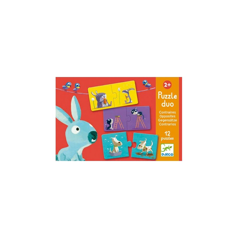 Puzzle Duo Les Contraires - Djeco