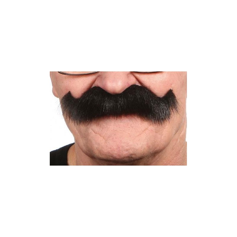 Moustache en Crocs Noir