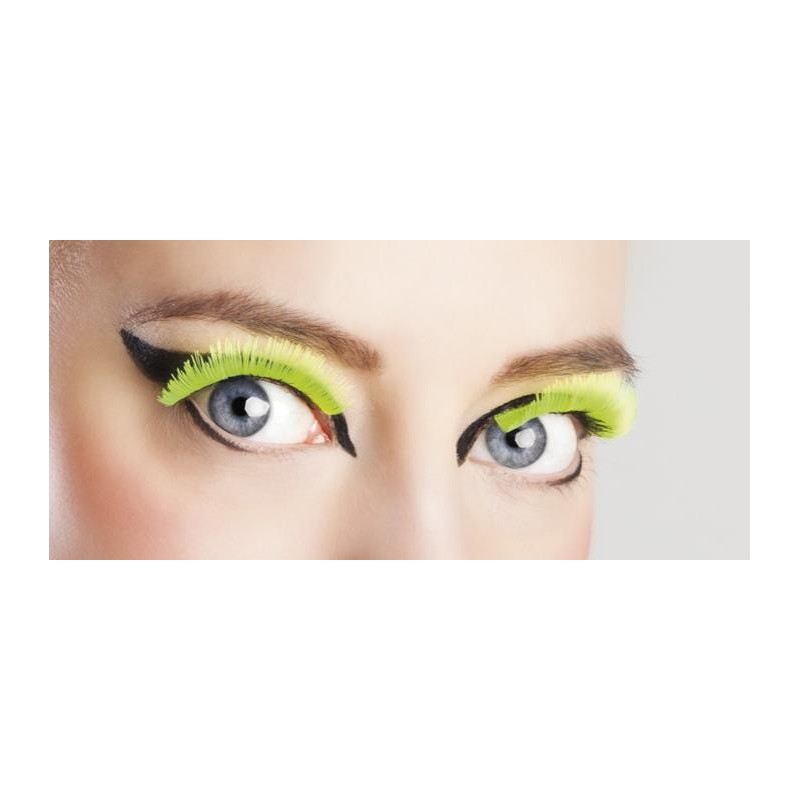 Faux Cils Jaune Fluo Auto Adhésif