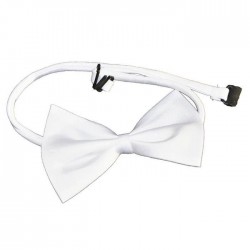 Noeud Papillon Satin Blanc