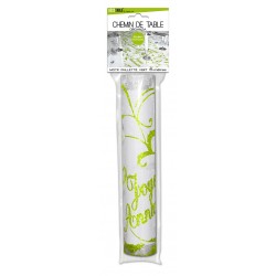Chemin de Table Joyeux Anniversaire Vert