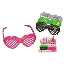 Lunette Coeur Rayé Lumineuse