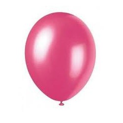 Ballons de Baudruche Métalliques Rose Fuchsia