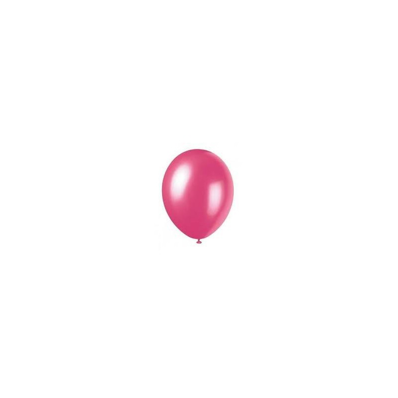 Ballons de Baudruche Métalliques Rose Fuchsia
