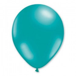 Ballons de Baudruche Métalliques Bleu Turquoise