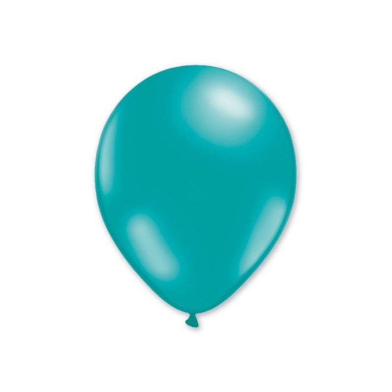 Ballons de Baudruche Métalliques Bleu Turquoise